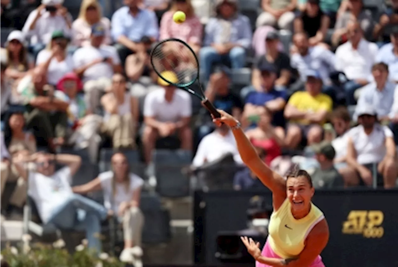 Sabalenka breezes past Ostapenko and into Rome Open semis