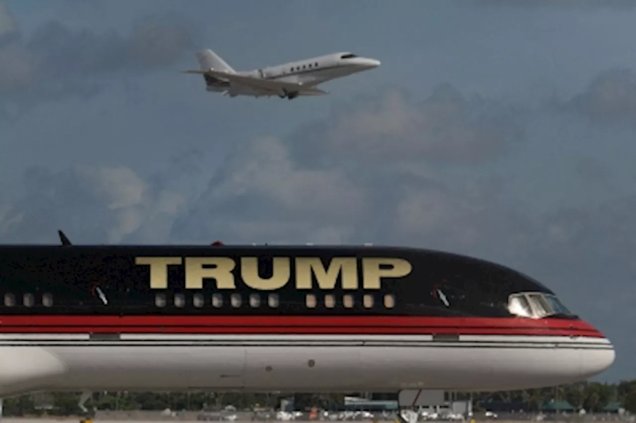 Trump’s Boeing 757 clipped corporate jet at West Palm Beach airport, says source