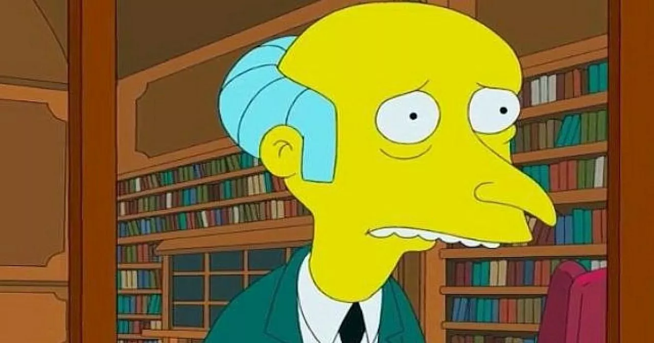 The Simpsons fans disturbed over major difference to Mr Burns after 35 years