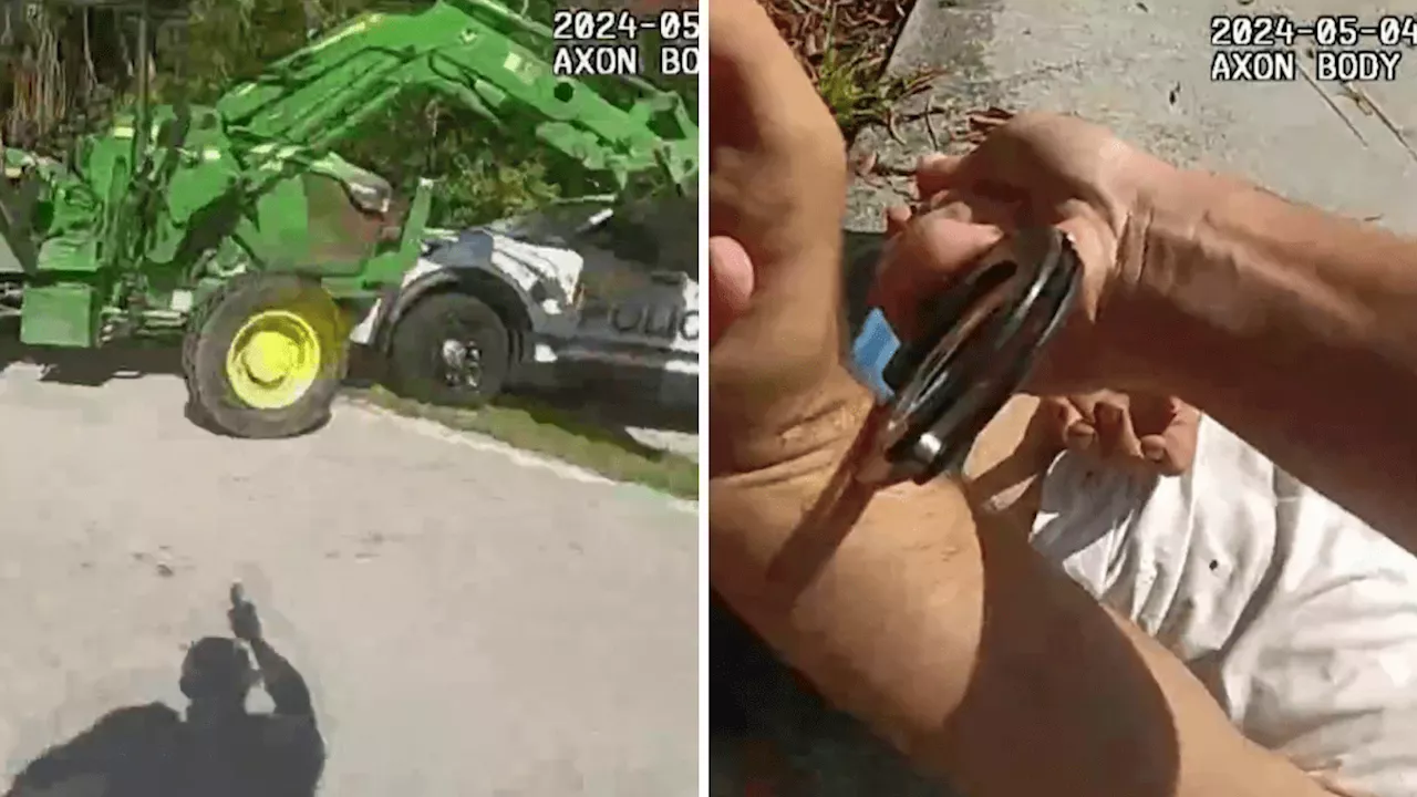 Video shows moment Florida man apologizes after crashing loader into police cruiser: ‘I'm sorry'