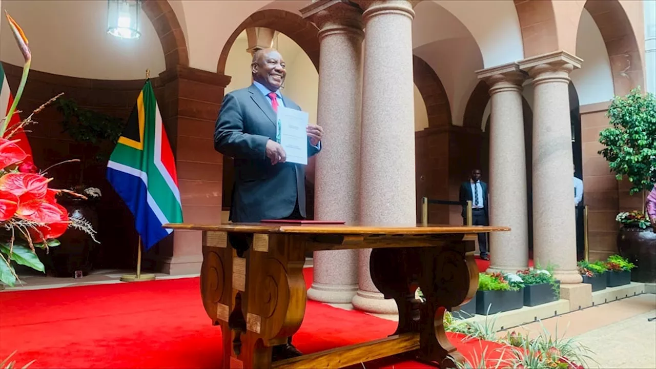 'We're not mad,' Ramaphosa assures SA as he signs the controversial NHI Bill into law