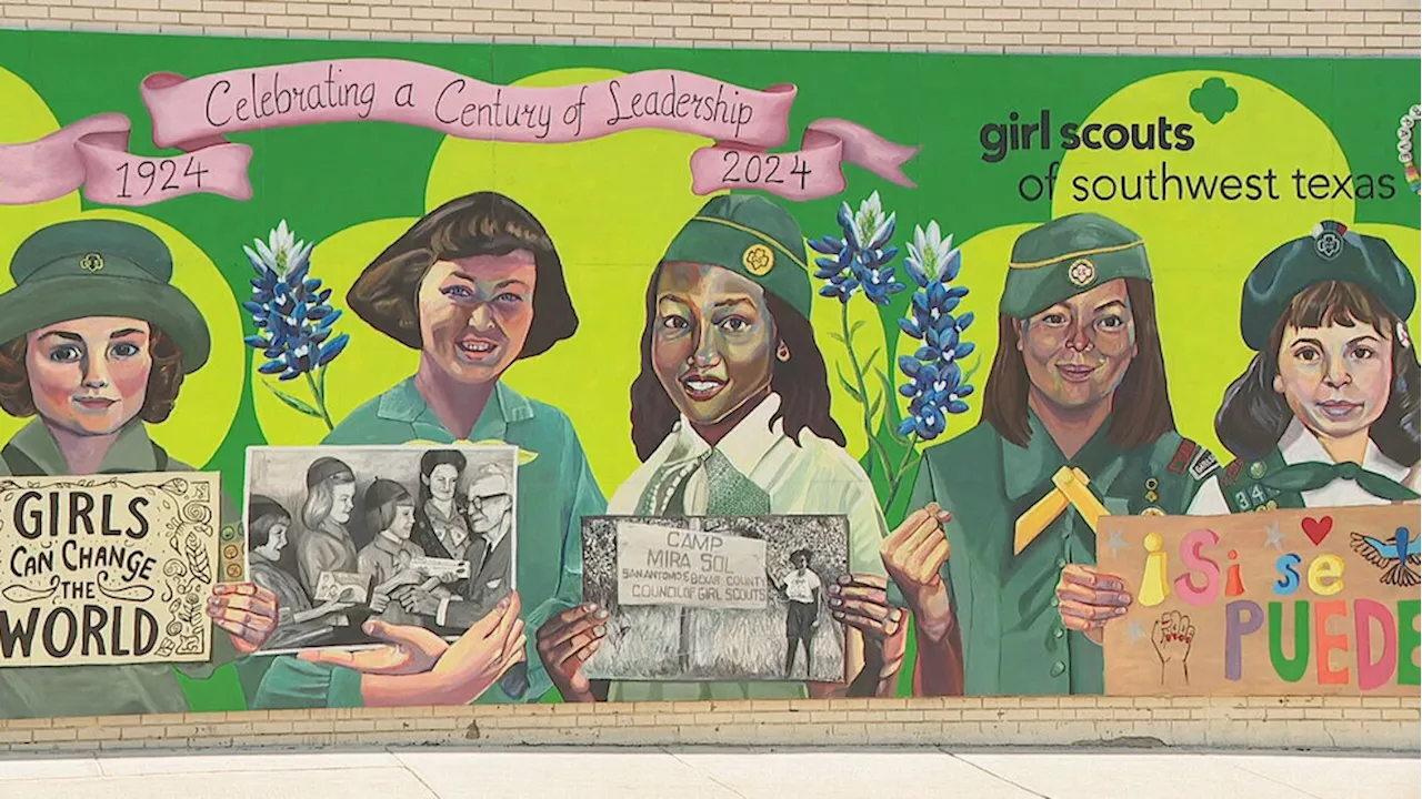 Girl Scouts unveil downtown mural celebrating 100 years in San Antonio