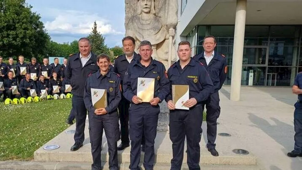 Bezirk Horn: Drei Floriani holten sich Gold-Abzeichen