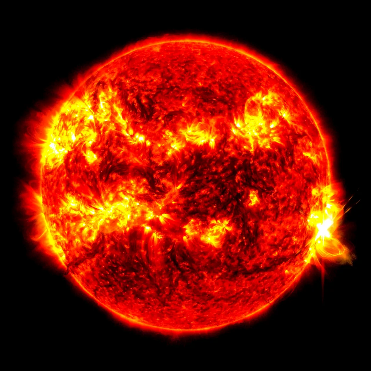 The sun just shot out biggest solar flare in almost 2 decades