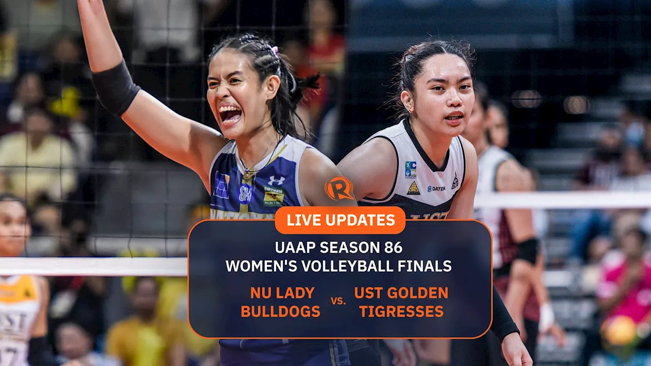 LIVE UPDATES: NU vs UST, UAAP Season 86 women’s volleyball finals