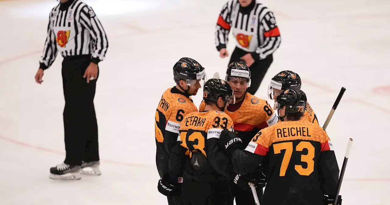 Eishockey- WM: Deutschland mit Rekordsieg gegen Lettland