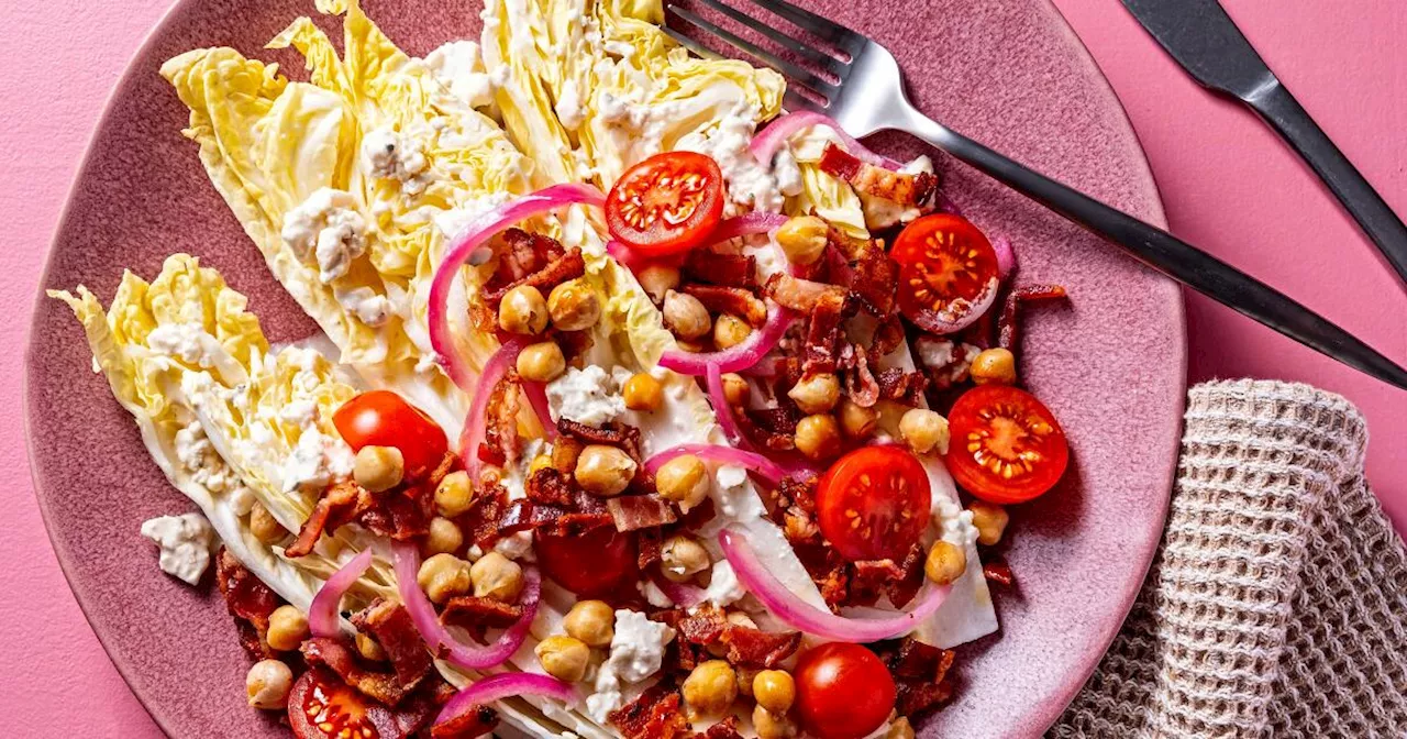 Napa cabbage gives this wedge salad extra crunch