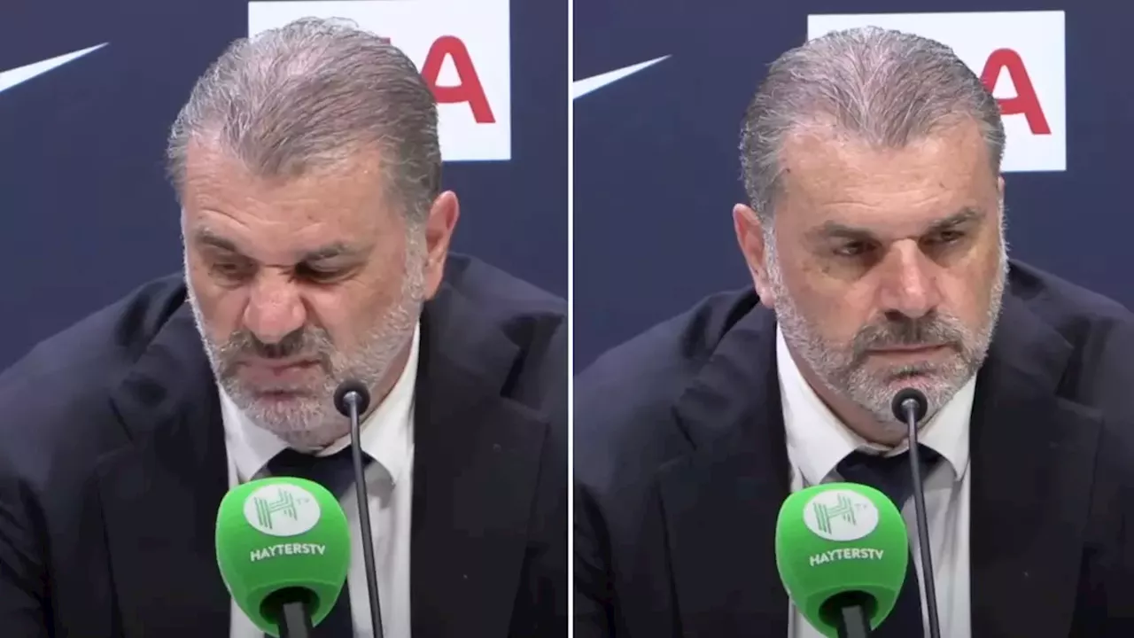 Spurs boss Ange Postecoglou savaged the whole club in his interview after fans celebrated losing to Man City