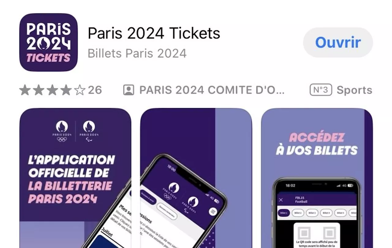 Jeux olympiques de Paris 2024 : l’application pour obtenir et revendre des billets est ouverte