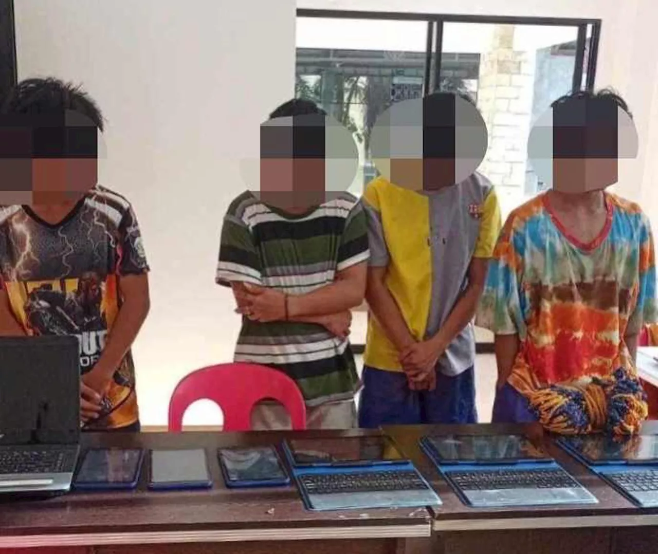 Four minors who allegedly broke into Dalaguete school apprehended