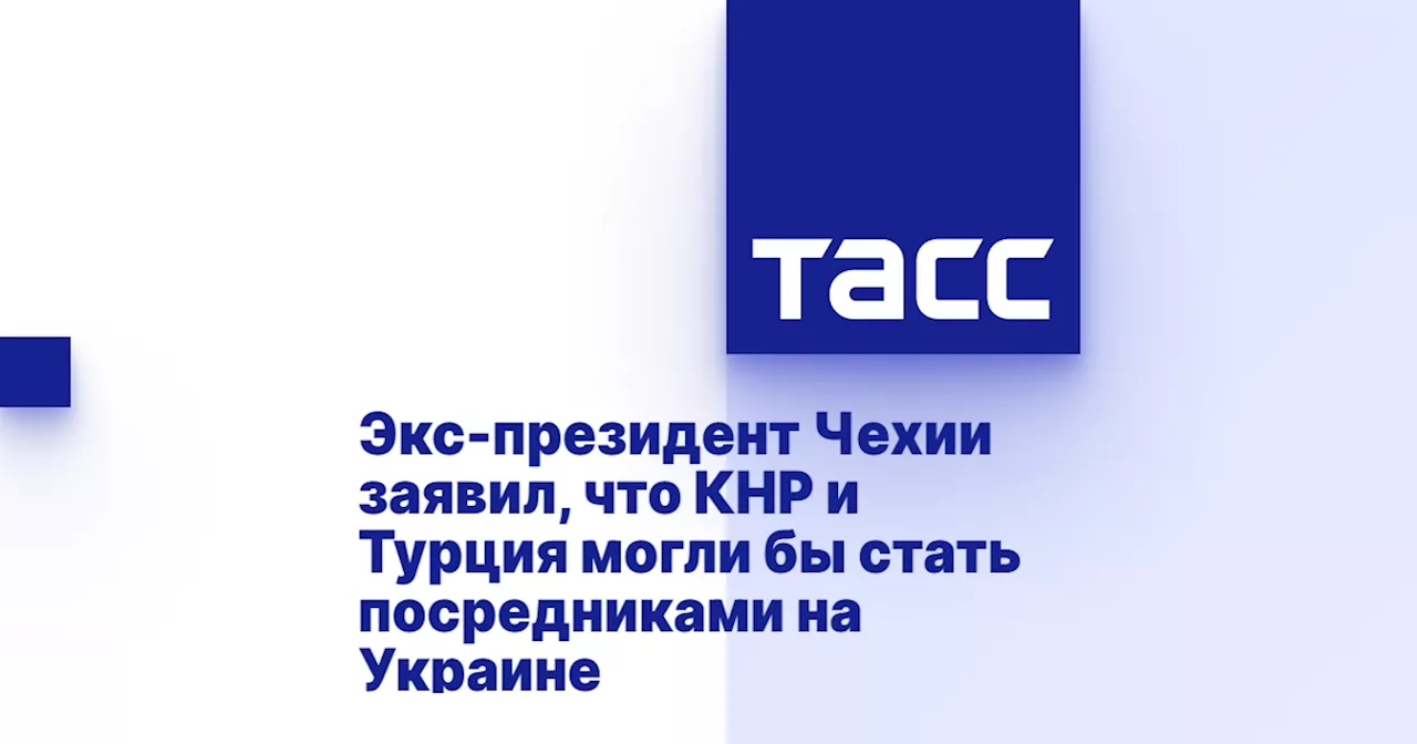 Экс-президент Чехии заявил, что КНР и Турция могли бы стать посредниками на Украине