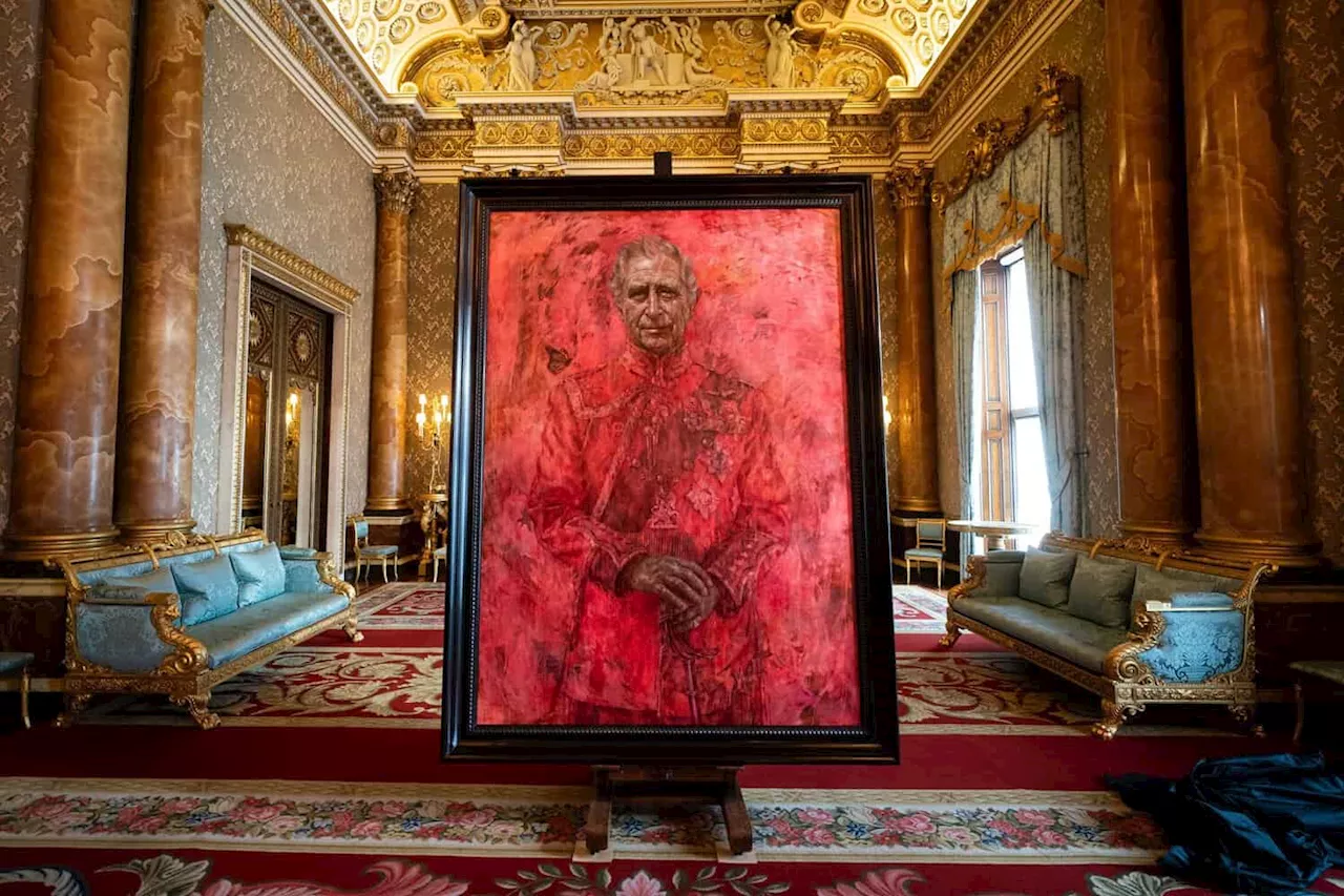 LOOK: King Charles III sees red in new portrait