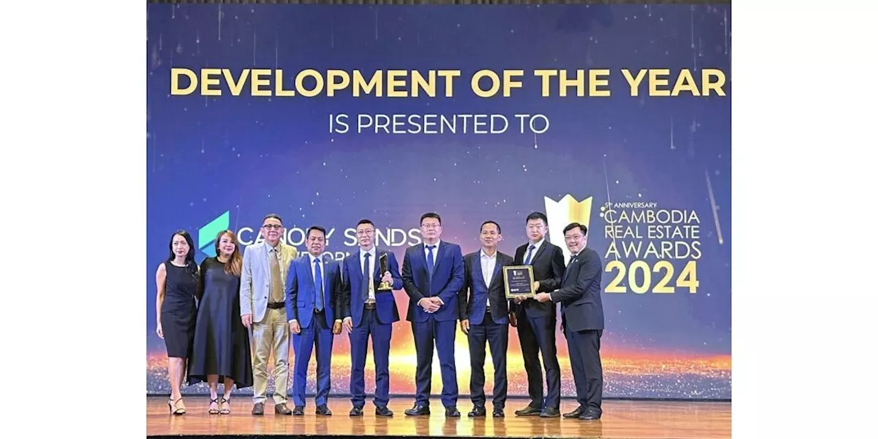 Canopy Sands Development Triumphs at Cambodia Real Estate Award 2024, Solidifying Leadership in Township Development