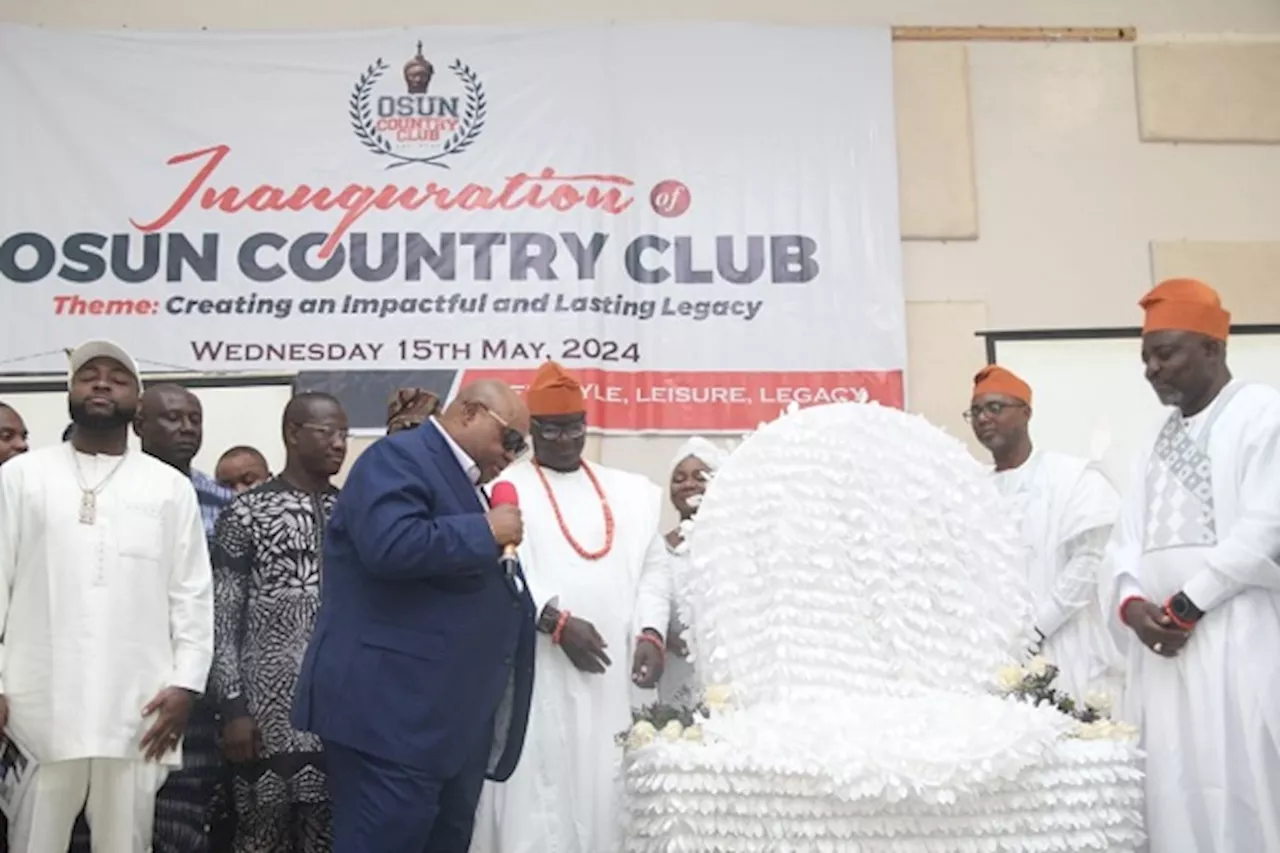 Adeleke, Davido unveil Osun Country Club