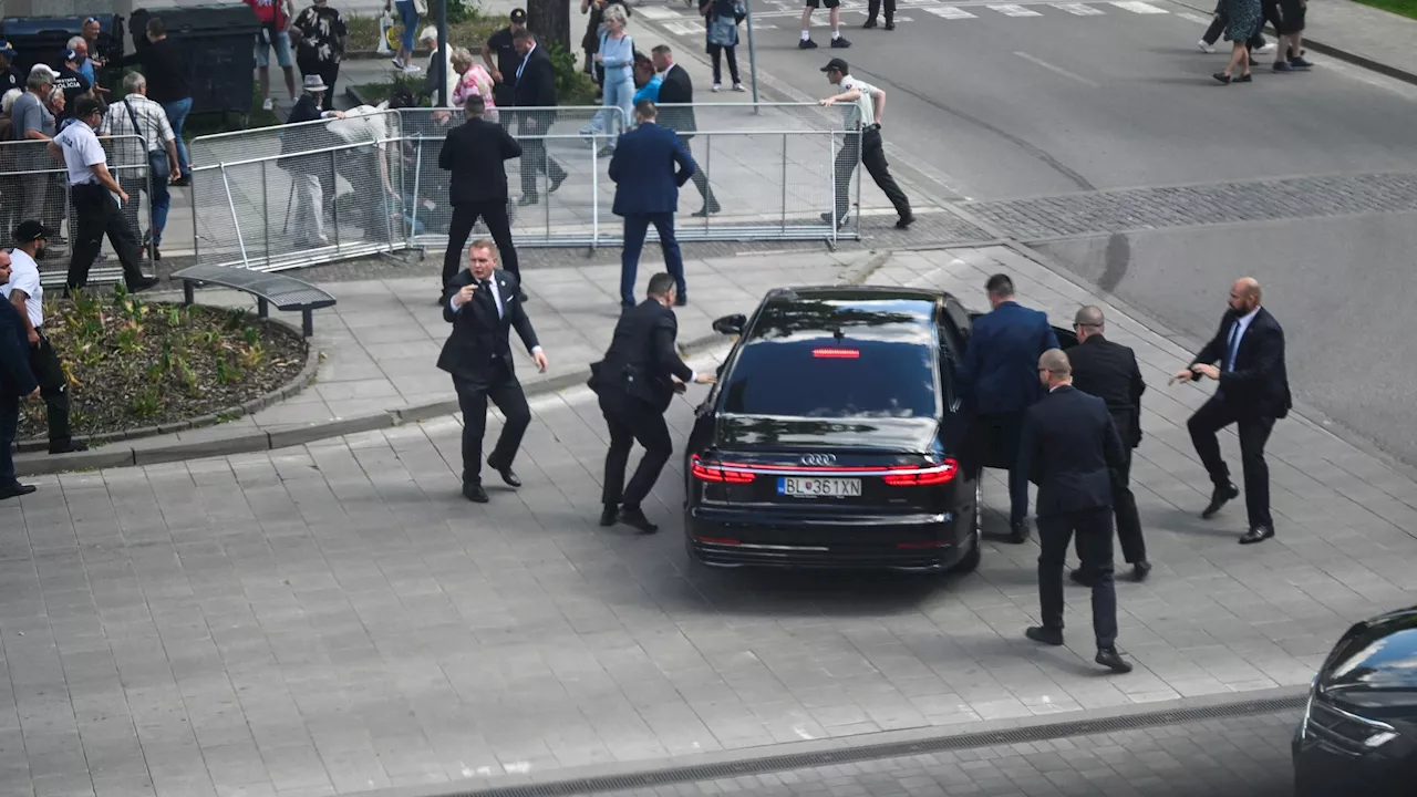 Slovakia Prime Minister SHOT: Pro-Putin leader Robert Fico hit in stomach in assassination attempt...