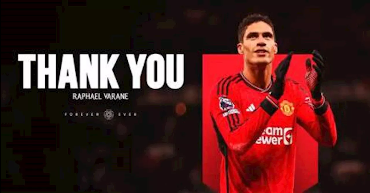 Raphael Varane to leave Manchester United at end of season