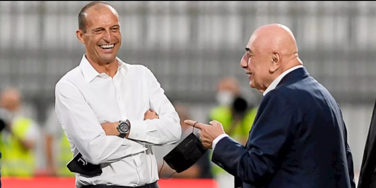 Galliani e l’amico Allegri: “Non dico nulla, ma sarei dispiaciuto”