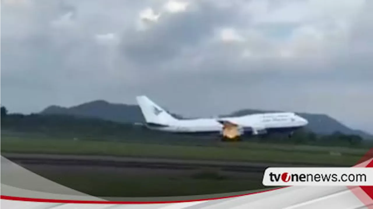 Video Detik-detik Pesawat Garuda yang Angkut Jemaah Haji Terbakar Viral, Ternyata Ini Penyebabnya