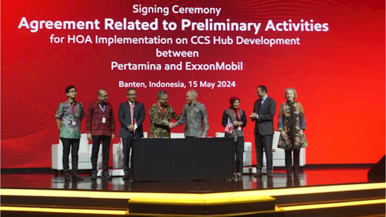 Pertamina dan ExxonMobil Teken Kerja Sama Pengembangan Carbon Capture Storage