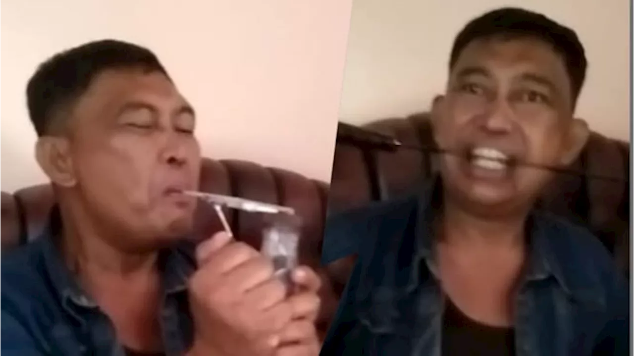 Viral! Video Bang Jago Asal Lampung Isap Sabu Mengaku Kebal Hukum