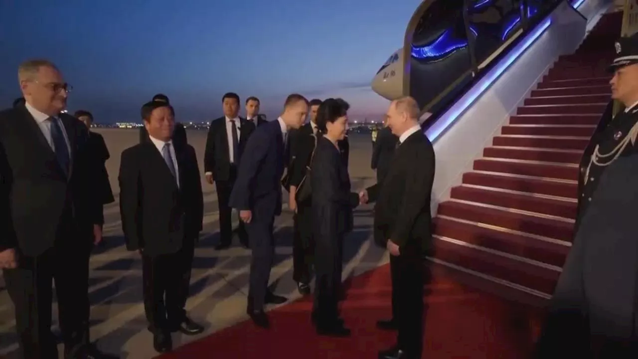 Russian President Vladimir Putin arrives in Beijing for state visit to China