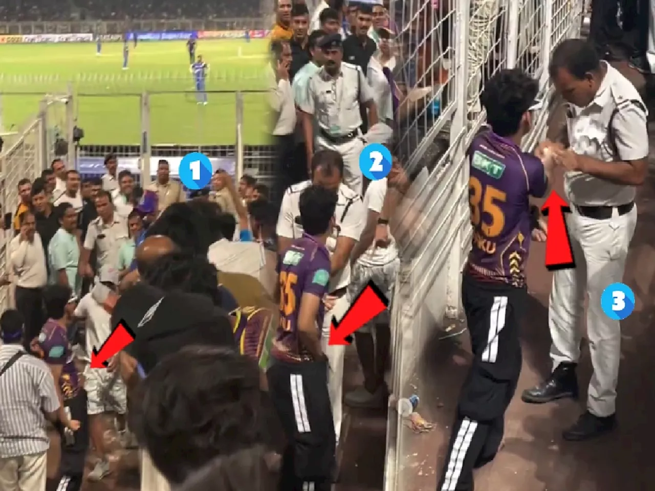 चाहत्याकडून किळसवाणा प्रकार! Six मारलेला बॉल उचलून..; MI vs KKR मॅचमधला Video Viral