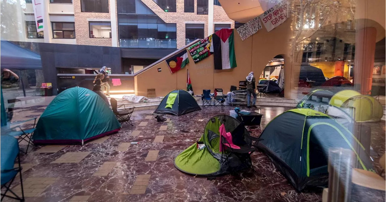 Pro-Palestine protesters refuse to leave Melbourne University building