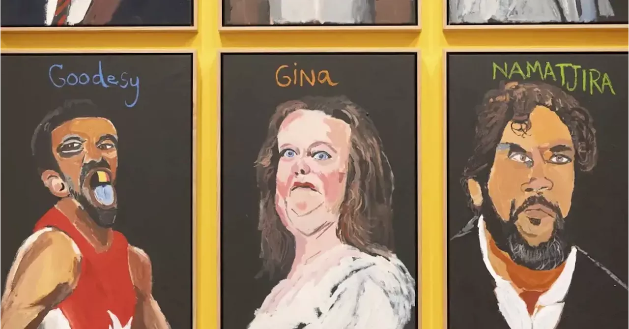 Supporters defend artist behind Gina Rinehart portrait after calls for its removal