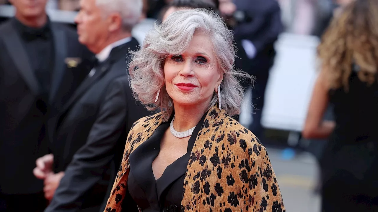 Jane Fonda rocks bold red lip and jumpsuit for Cannes 2024 red carpet