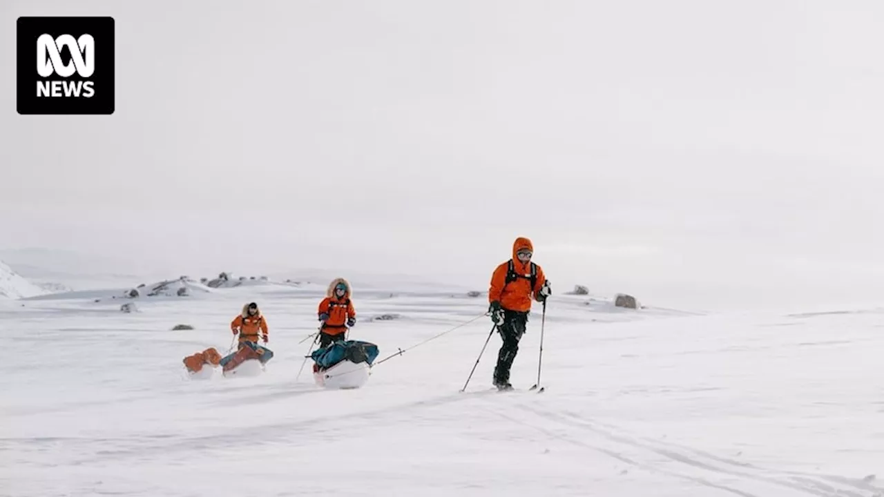 Australian scientist traversing Greenland in freezing conditions to gather 'unique data'