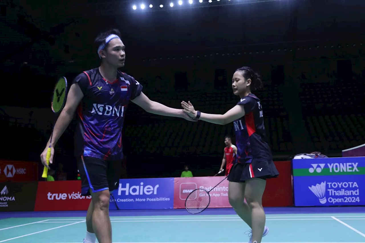 Keberanian bawa Rinov/Pitha melaju ke perempat final Thailand Open