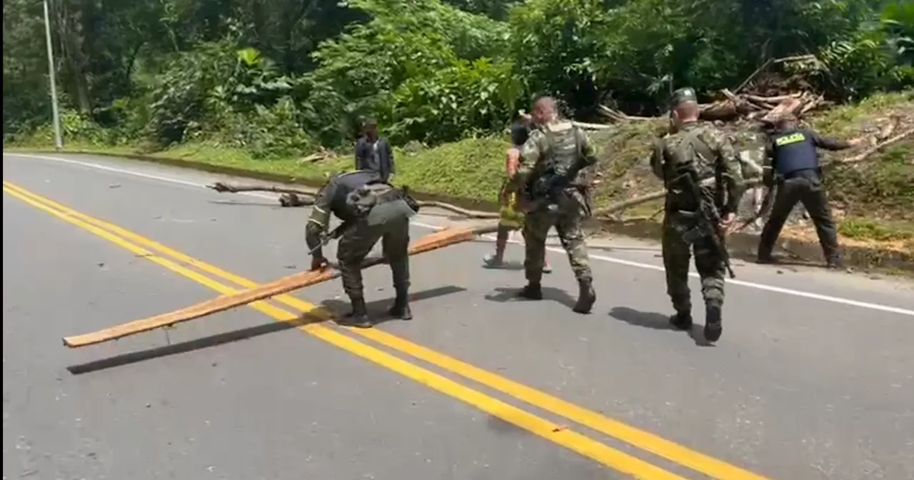 Reabren vía Medellín-Urabá que estuvo bloqueada por más de 12 horas por protestas indígenas