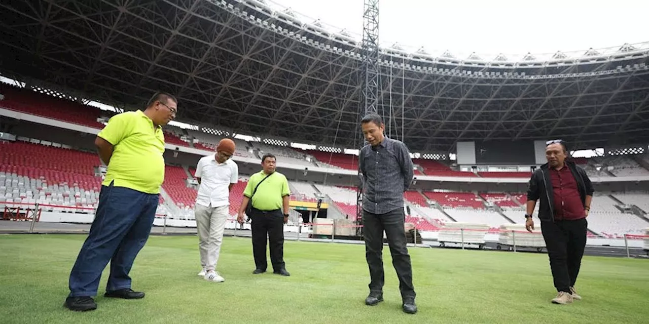 Kondisi Terkini Lapangan Stadion Gelora Bung Karno Jelang Timnas Indonesia Lawan Irak dan Filipina