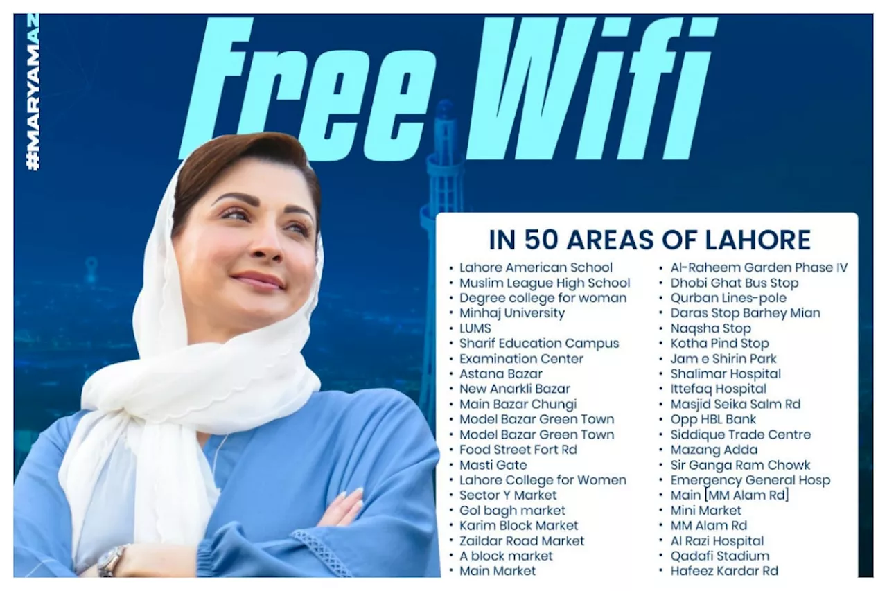 Punjab Govt Launches Free WiFi Project in Lahore: Check Locations!