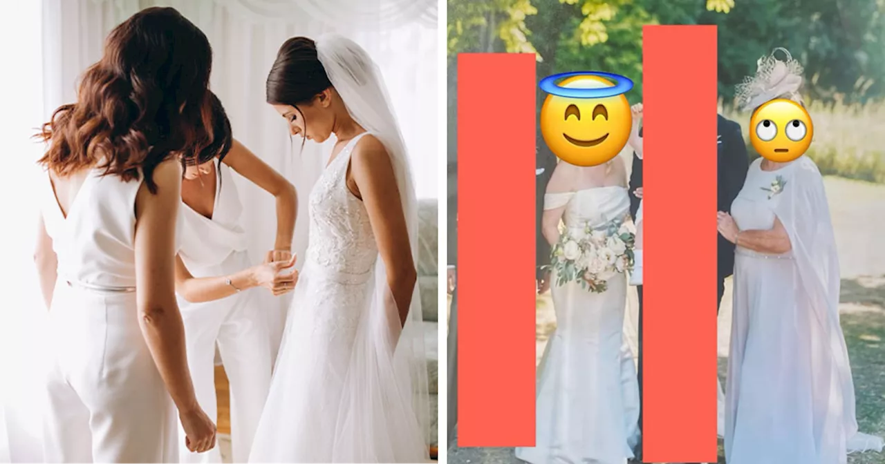 “This Is Just Humiliating”: People Accuse MIL Of “Upstaging The Bride” With White Dress And Cape