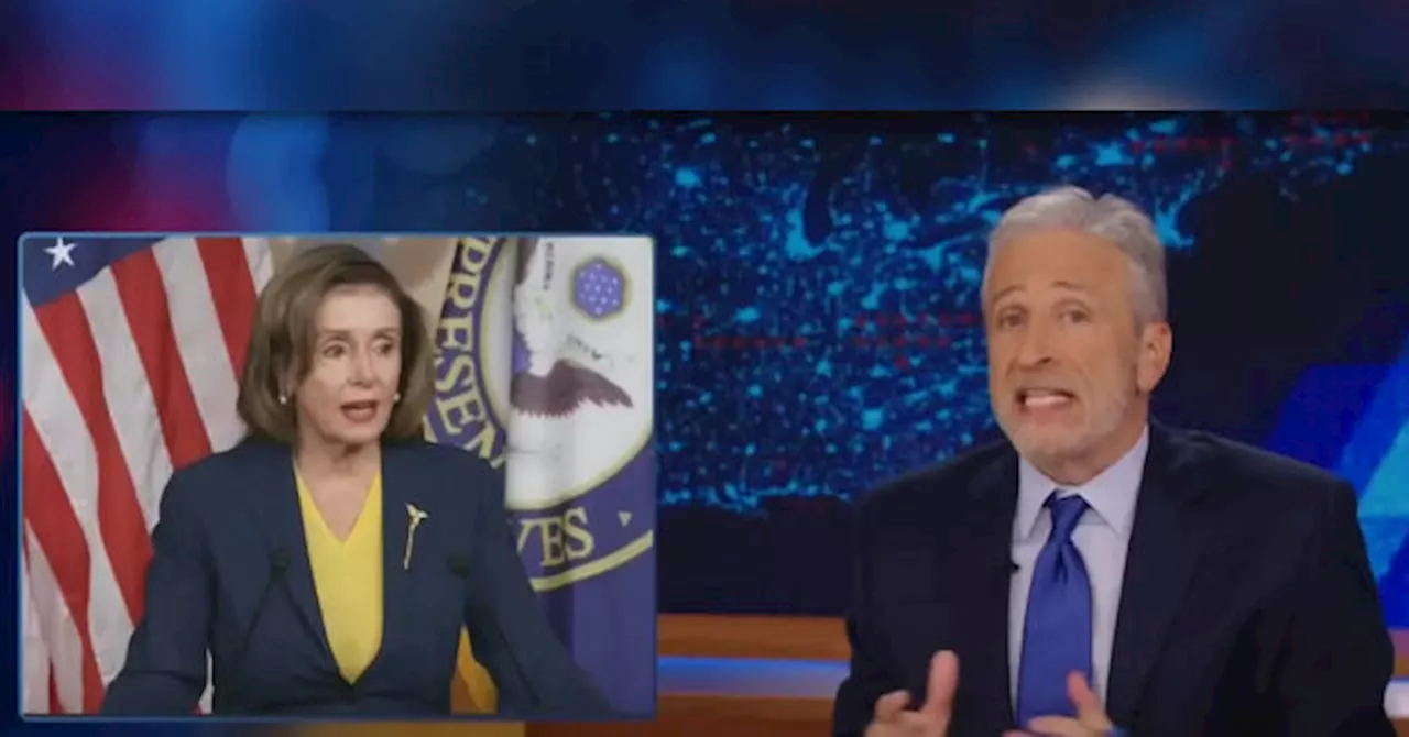 Jon Stewart Mocks Nancy Pelosi’s Stock Market Acumen: ‘Legal Corruption’ Is ‘So F**king Lucrative’