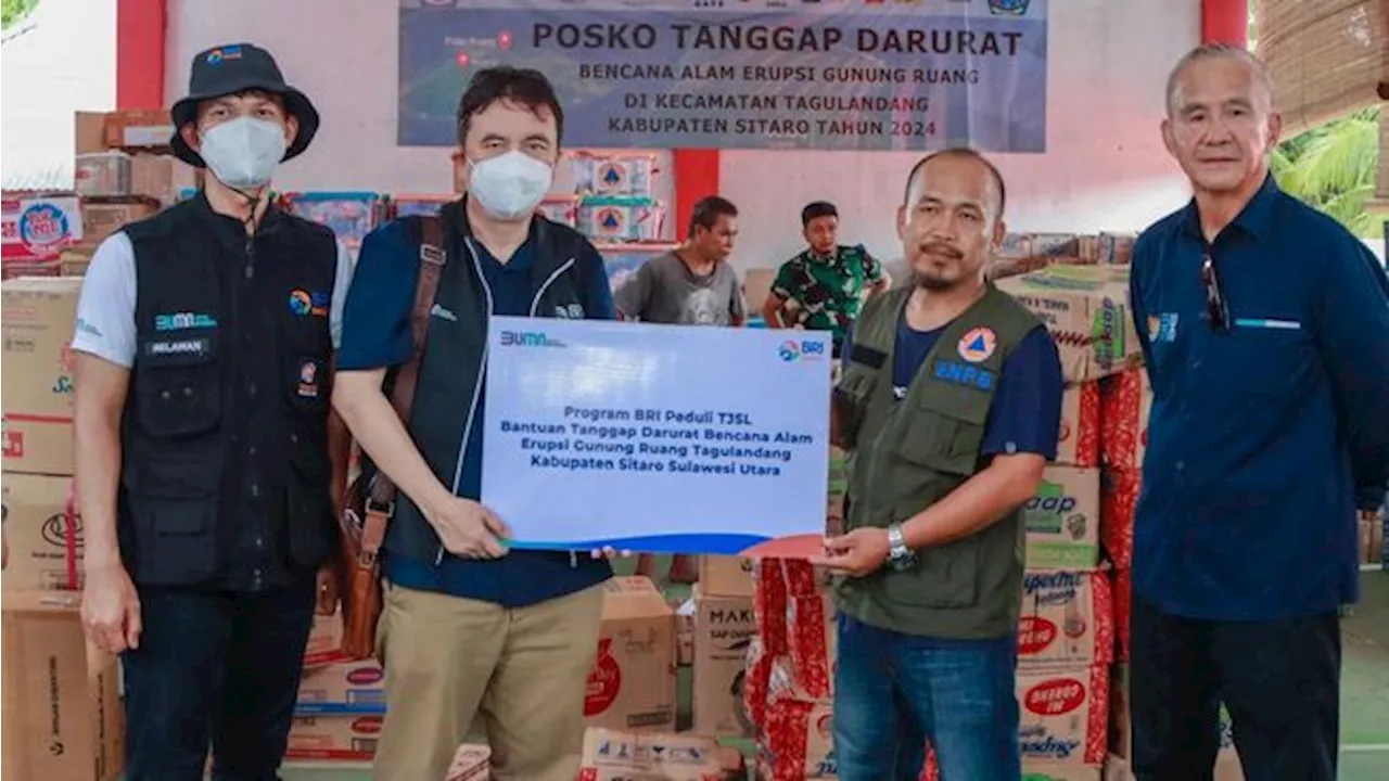 BRI Peduli Gerak Cepat Bantu Korban Erupsi Gunung Ruang