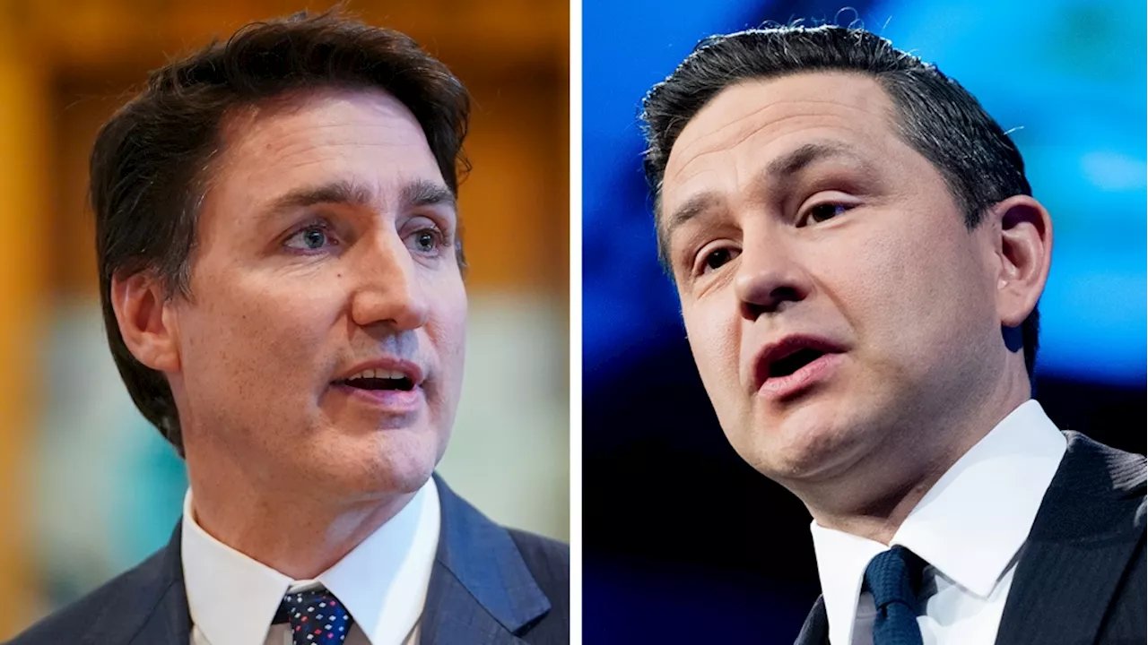 As Poilievre calls for summer road trip carbon tax break, Trudeau accuses him of 'axing the facts'