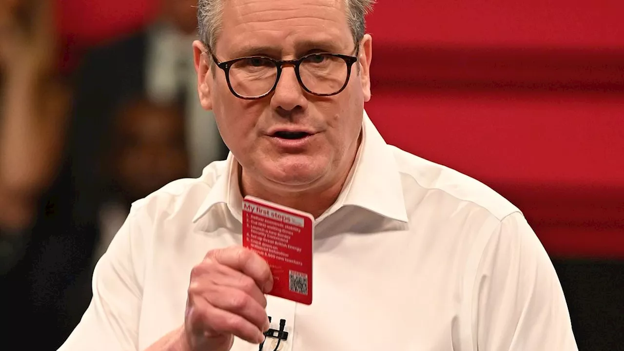 Keir Starmer launches election 'pledge card' alongside Rayner