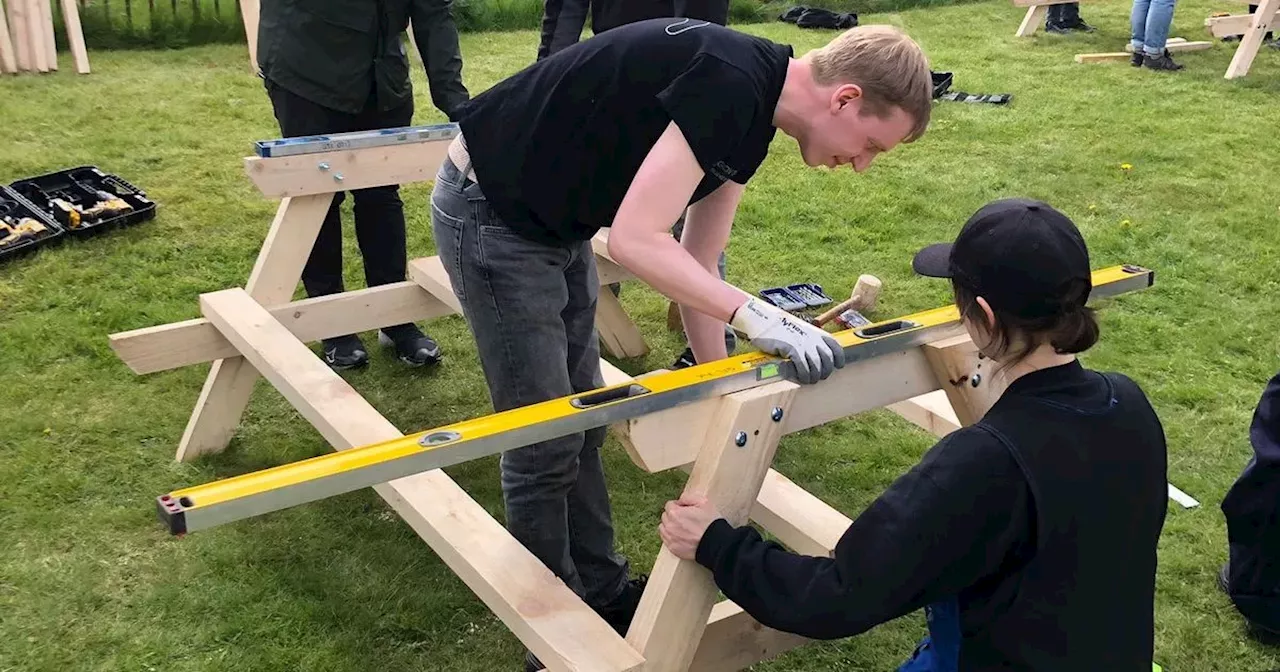 Glasgow DIY experts transform garden for disabled people in Possilpark