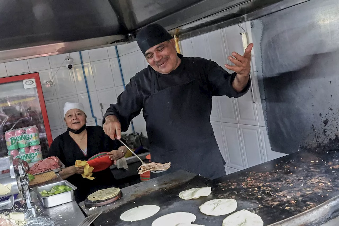 First Mexican taco stand to get Michelin star is tiny business where heat makes meat