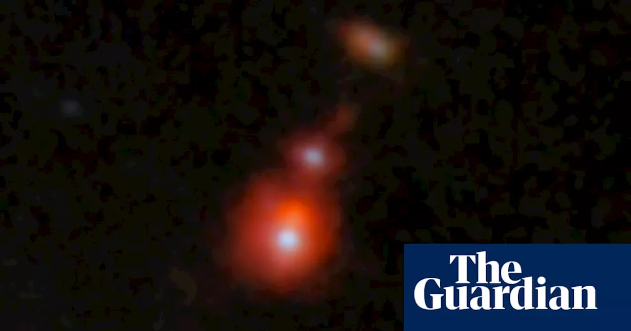 Black holes observed colliding when universe was only 740m years old