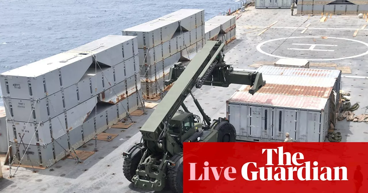 Israel-Gaza war live: US completes floating pier to deliver aid to Gaza