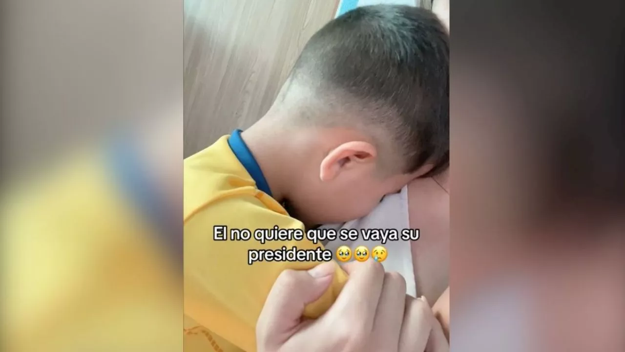 VIDEO: Niño se vuelve viral por llorar al saber que AMLO no gobernará más el país