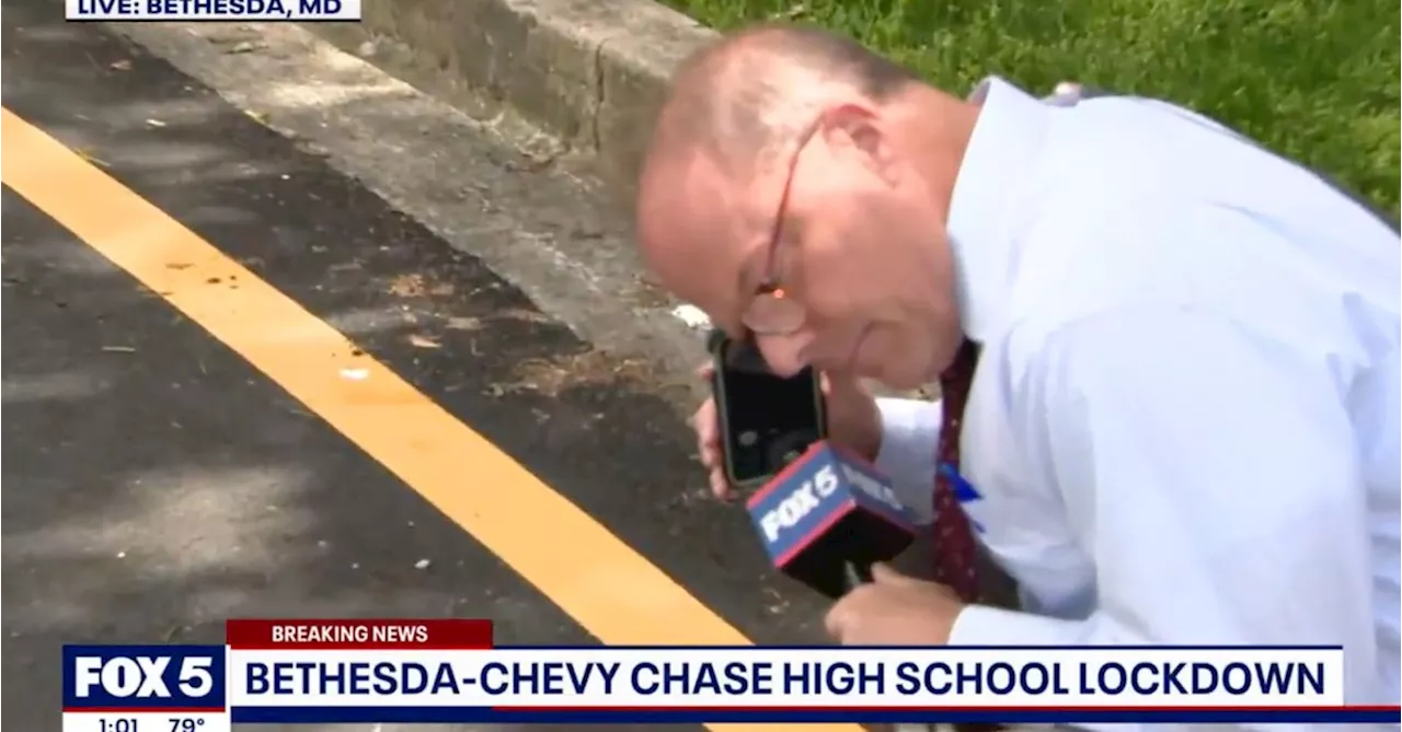 Watch A D.C. TV Reporter Cover A School Lockdown While His Son Is Still Inside