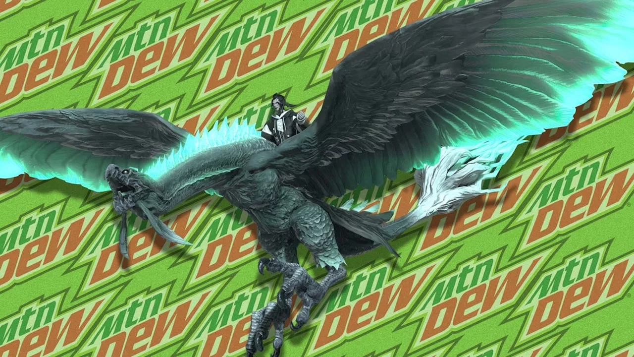 Final Fantasy XIV Adding Mountain Dew-Themed Bird Mount