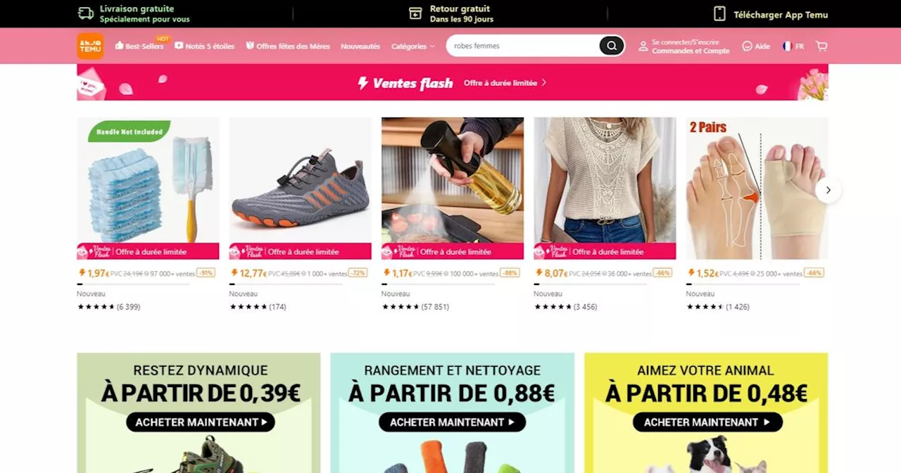 Temu : des associations portent plainte contre la plateforme, accusée de manipuler les consommateurs