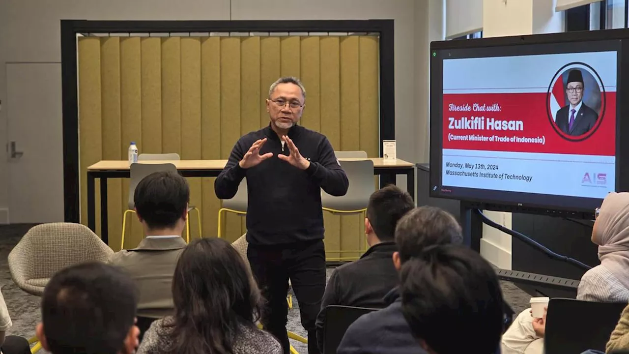 Mendag Zulkifli Hasan Temui Mahasiswa Indonesia yang Kuliah di Massachusetts Institute of Technology