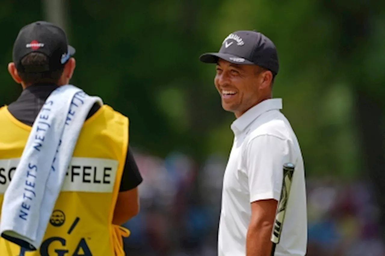 Schauffele equals major record low round with 62 to lead PGA