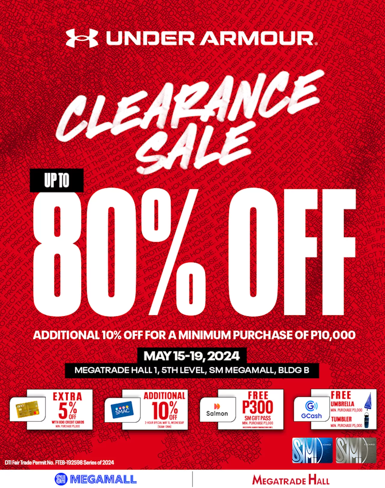 Under Armour Clearance Sale May 15-19, 2024